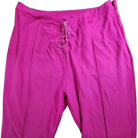 Barbie The Movie Spirit Pink Star Bell-Bottom Pants, Women's XL - Picture 2 of 10